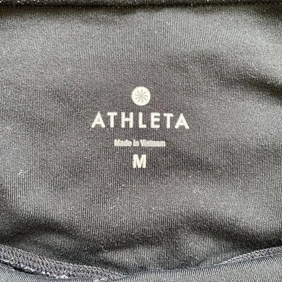 Athleta High Rise Sublime 7/8 Tight Leggings Women's Medium Black Cutout Active - Picture 14 of 16